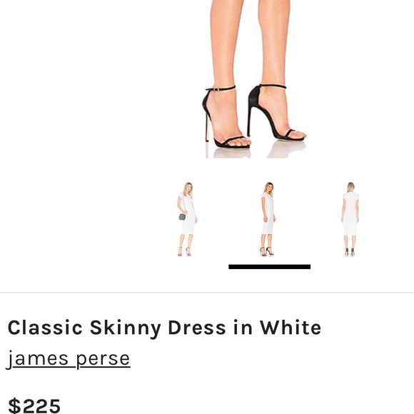 James Perse White Cotton Midi Dress - Picture 2 of 5